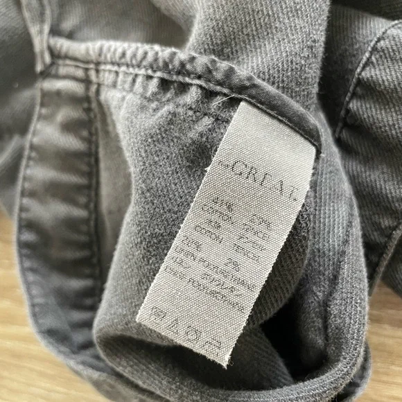 THE GREAT Women’s Shirt Jacket in Washed Black Sz 1 EUC - Picture 11 of 13